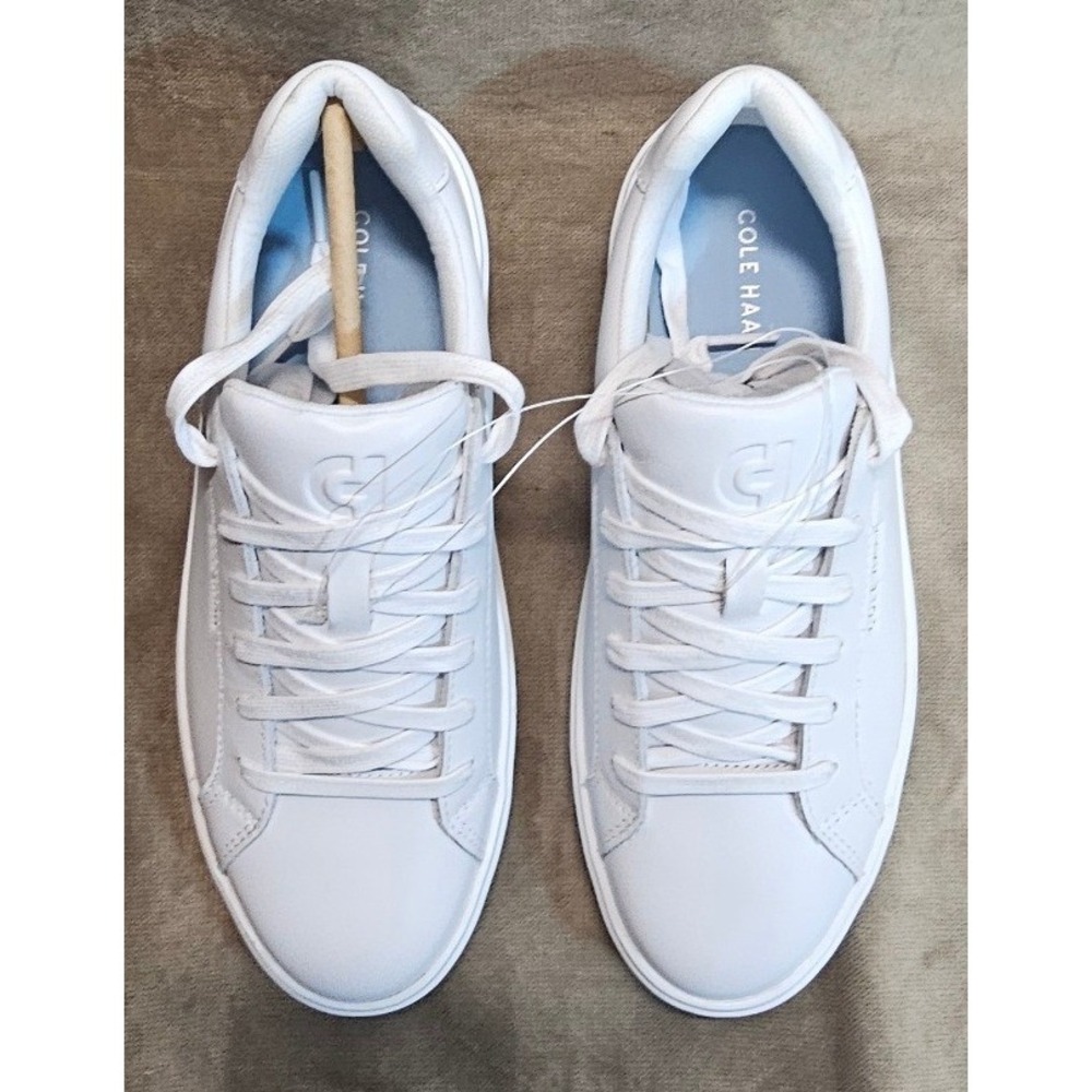 Cole Haan GC Daily Sneaker White Leather Low Top Womens 7 B W26651 - Picture 3 of 8